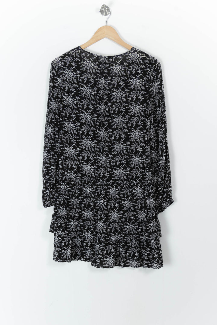 Robe Fleurie Noire et Blanche - Taille XS/34 de la marque Comptoir des Cotonniers | PARAD105763 - Vendu par Paradigme - Image 4