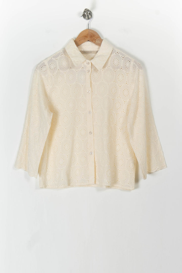 Chemisier Beige - Taille M/38 de la marque La Fée Maraboutée | PARAD105764 - Vendu par Paradigme - Image 2