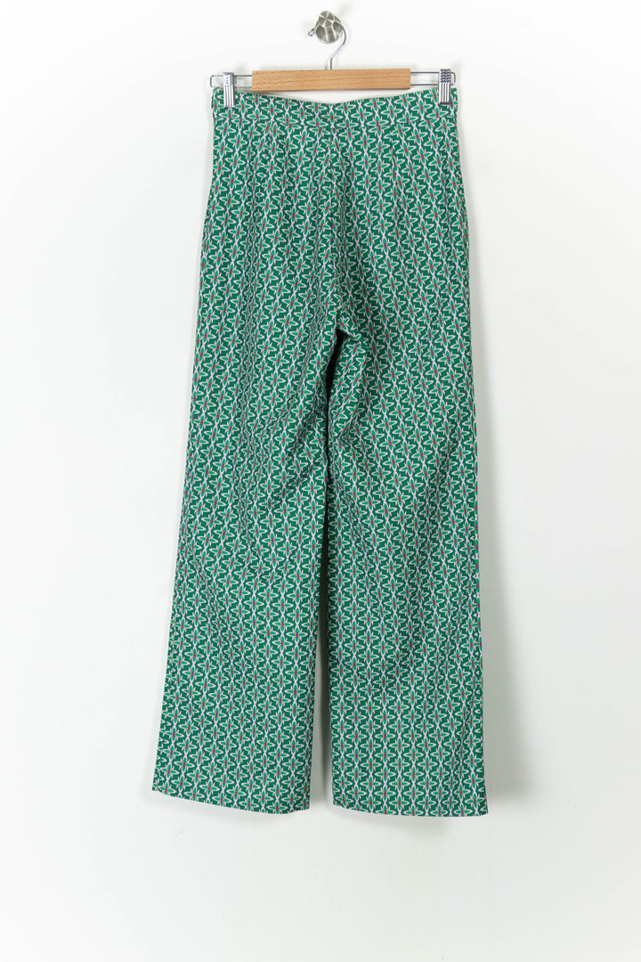 Pantalon Large Vert et Blanc - Taille S/36 de la marque et Paris | PARAD105770 - Vendu par Paradigme - Image 4