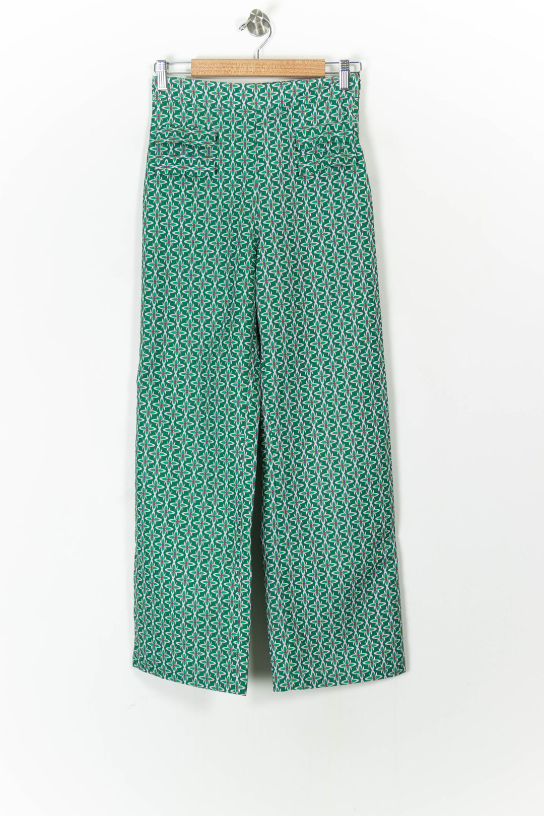 Pantalon Large Vert et Blanc - Taille S/36 de la marque et Paris | PARAD105770 - Vendu par Paradigme - Image 2