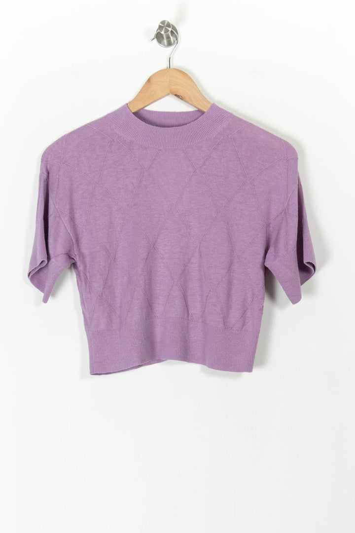 Pull Violet - Taille S/36 de la marque Comptoir des Cotonniers | PARAD105773 - Vendu par Paradigme - Image 2