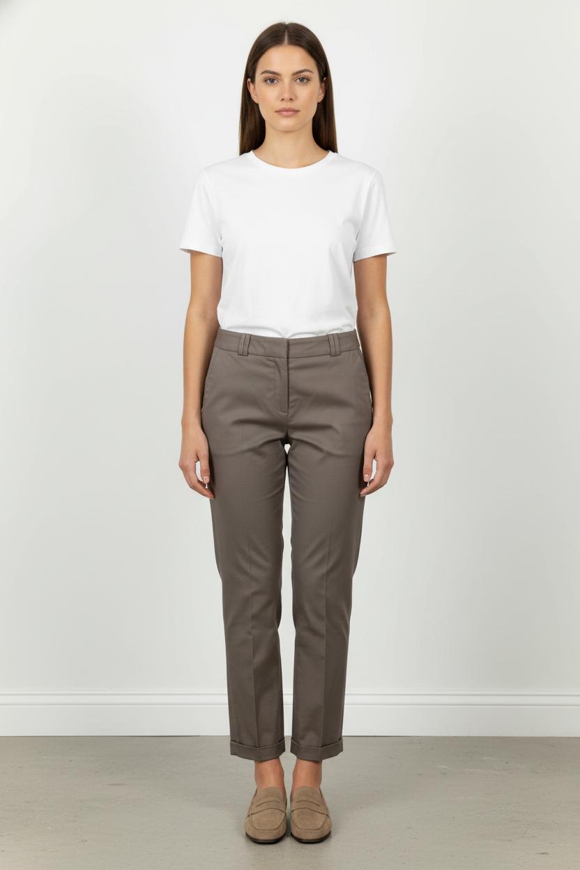 Pantalon Marron - Taille L/40 de la marque Caroll | PARAD105776 - Vendu par Paradigme - Image 1