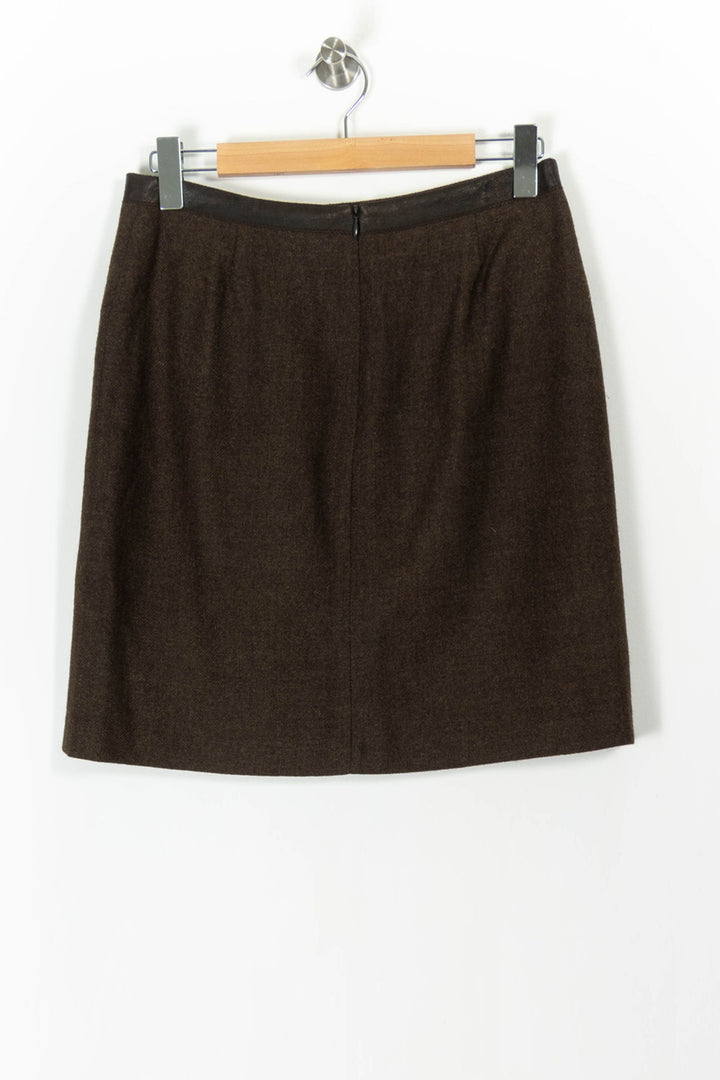Jupe Courte Marron - Taille L/40 de la marque Caroll | PARAD105778 - Vendu par Paradigme - Image 4