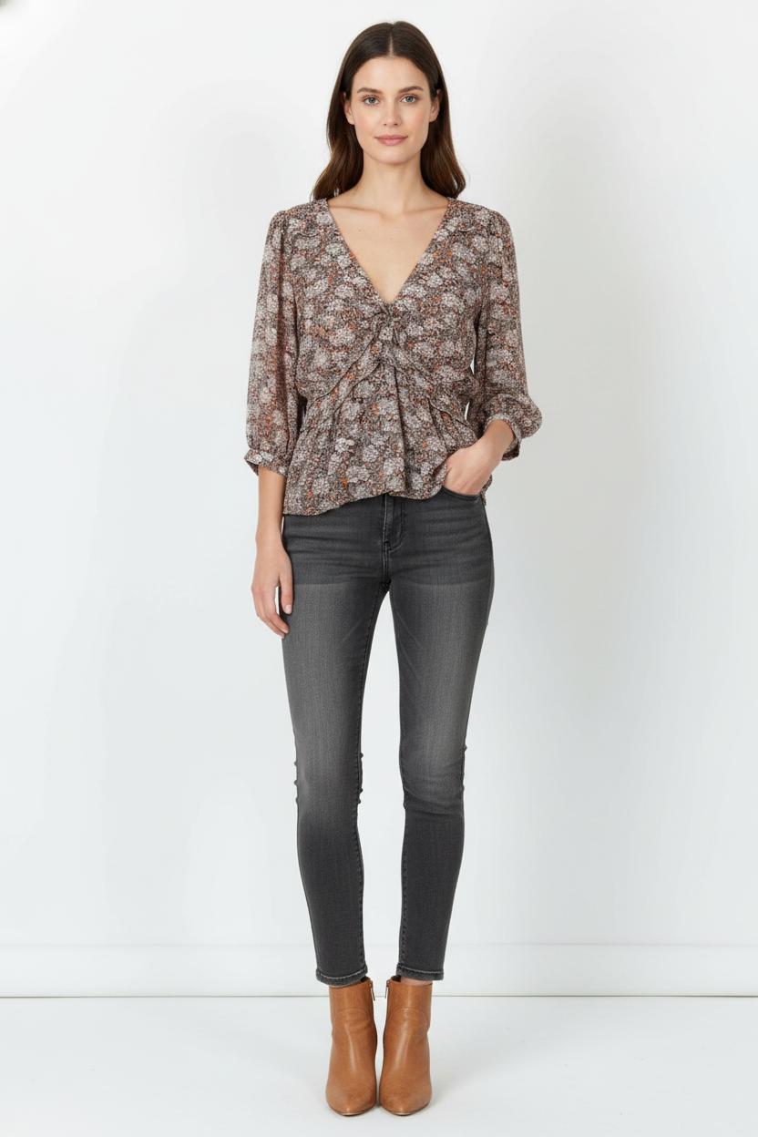 Blouse Multicolore - Taille S/36 de la marque Au Printemps Paris | PARAD105780 - Vendu par Paradigme - Image 1