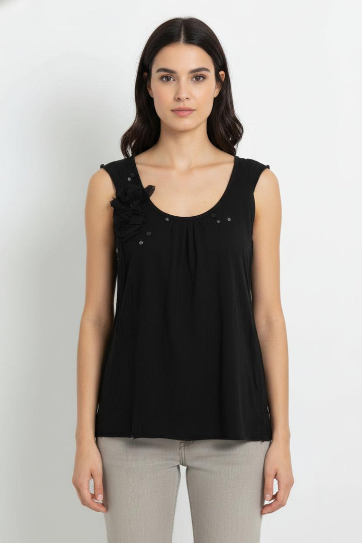 Débardeur Noir - Taille L/40 de la marque IKKS | PARAD105782 - Vendu par Paradigme - Image 1