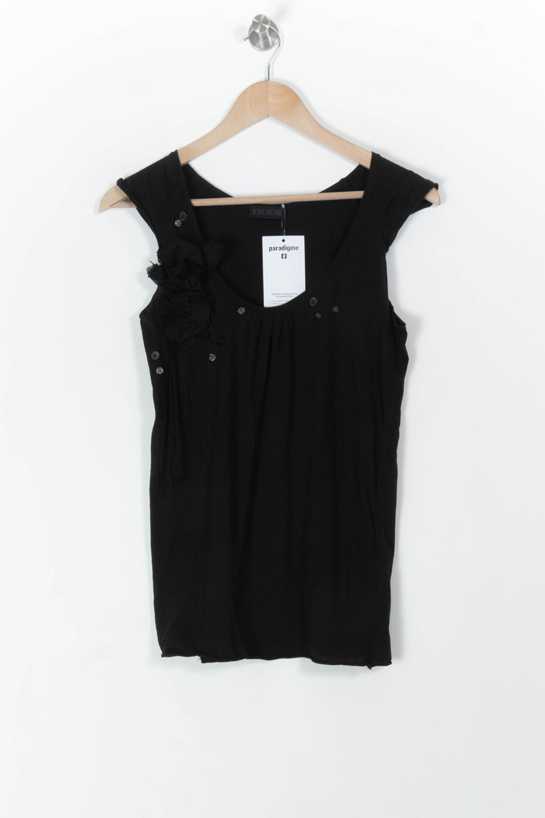 Débardeur Noir - Taille L/40 de la marque IKKS | PARAD105782 - Vendu par Paradigme - Image 2