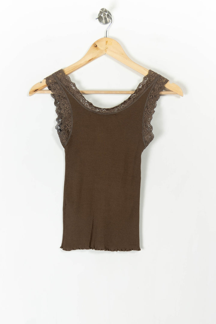 Débardeur Marron - Taille M/38 de la marque Caroll | PARAD105783 - Vendu par Paradigme - Image 4