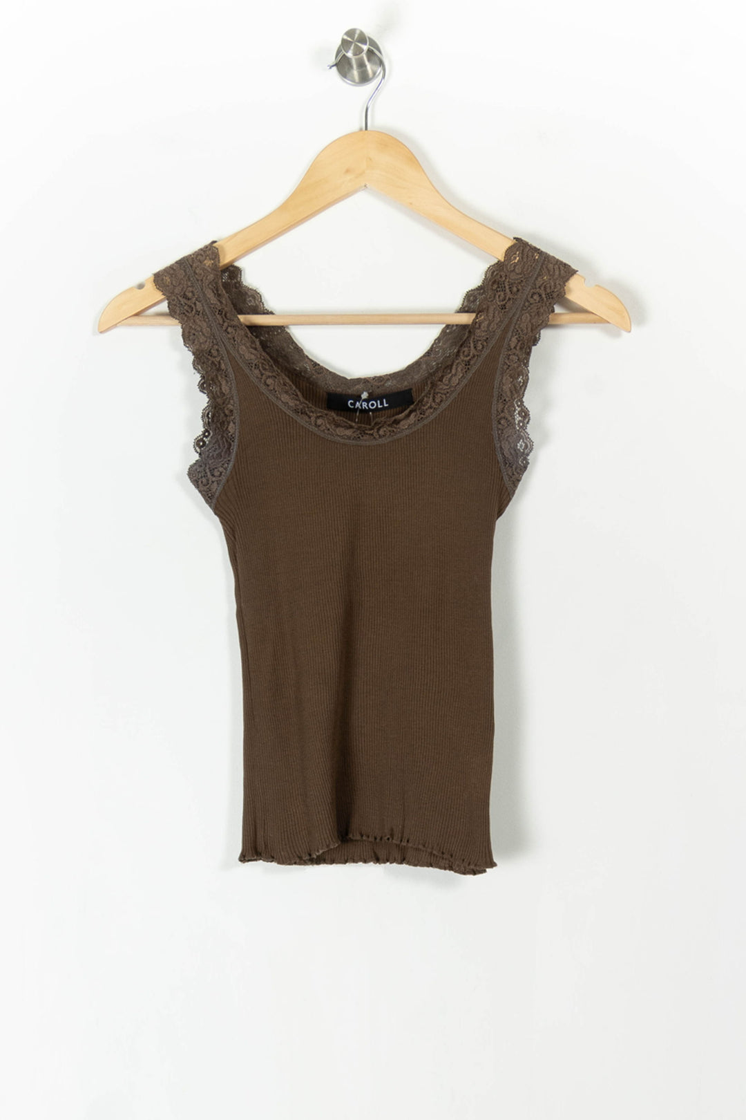 Débardeur Marron - Taille M/38 de la marque Caroll | PARAD105783 - Vendu par Paradigme - Image 2