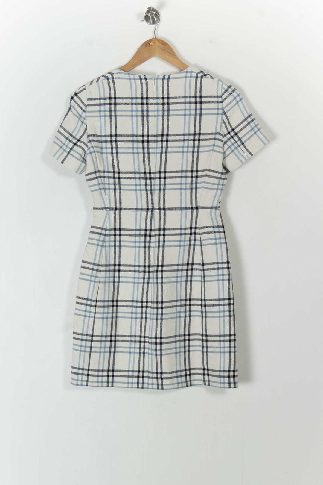 Robe Courte Blanche et Bleue - Taille S/36 de la marque Caroll | PARAD105786 - Vendu par Paradigme - Image 4