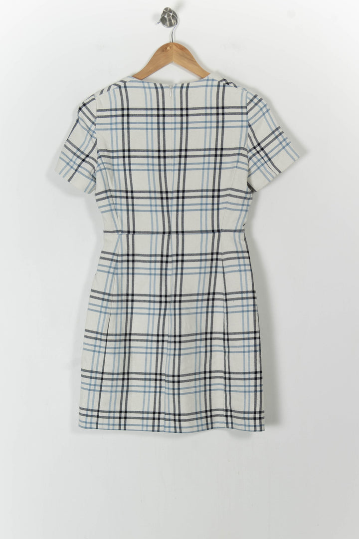 Robe Courte Blanche et Bleue - Taille S/36 de la marque Caroll | PARAD105786 - Vendu par Paradigme - Image 4