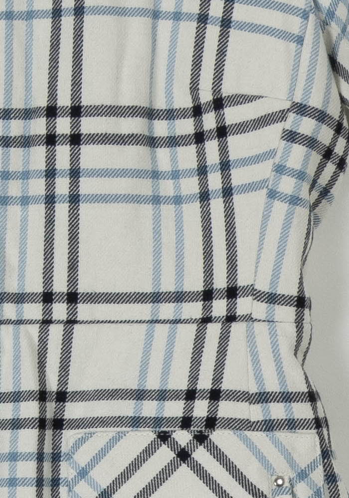Robe Courte Blanche et Bleue - Taille S/36 de la marque Caroll | PARAD105786 - Vendu par Paradigme - Image 3