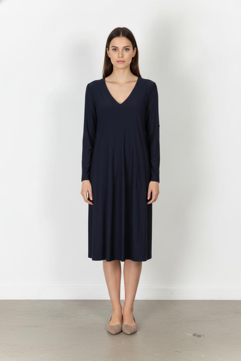 Robe Midi Bleue - Taille XL/42 de la marque Indies | PARAD105792 - Vendu par Paradigme - Image 1