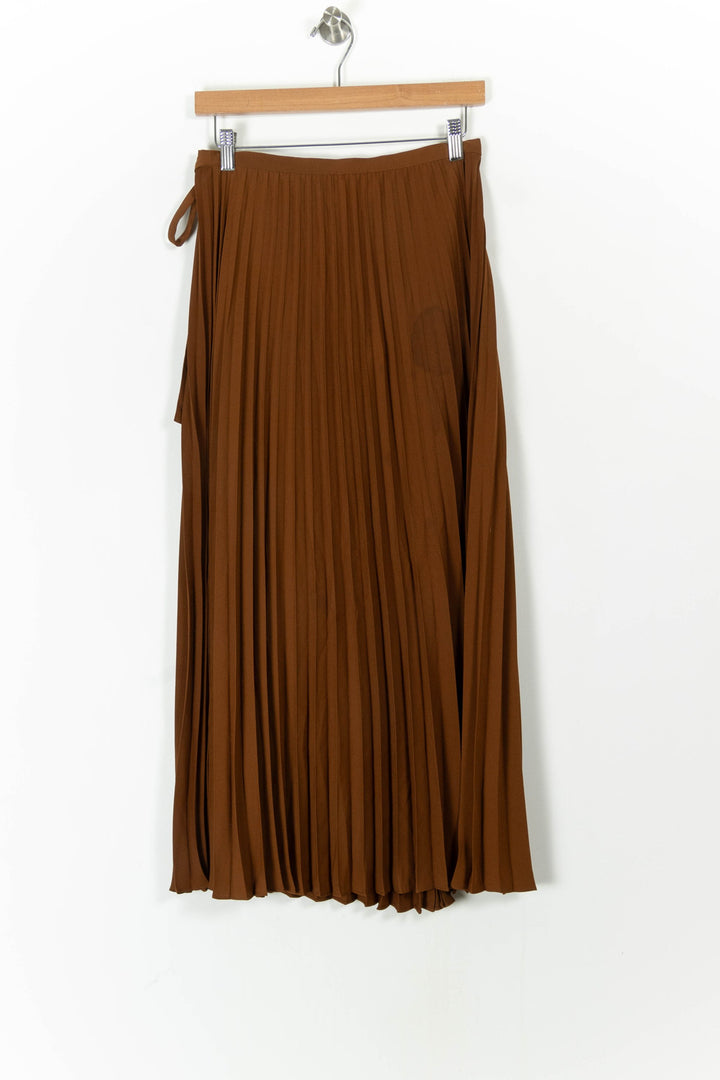 Jupe Plissée Marron - Taille M/38 de la marque Sézane | PARAD105794 - Vendu par Paradigme - Image 4