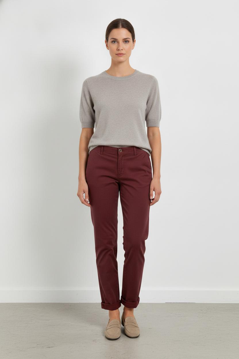 Pantalon Bordeaux - Taille L/40 de la marque Caroll | PARAD105798 - Vendu par Paradigme - Image 1