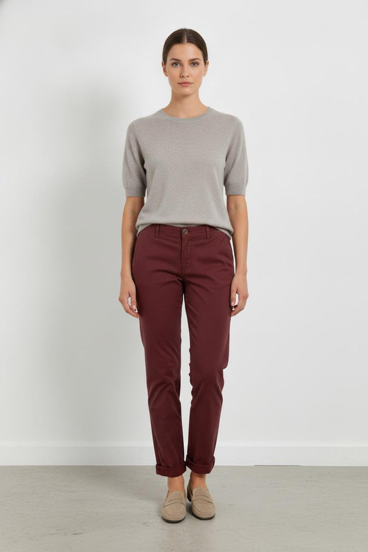 Pantalon Bordeaux - Taille L/40 de la marque Caroll | PARAD105798 - Vendu par Paradigme - Image 1