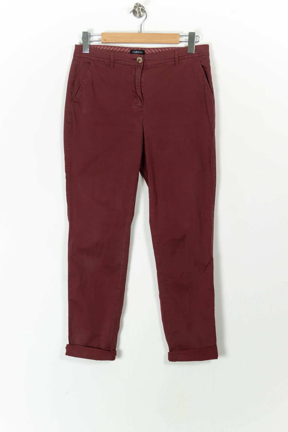 Pantalon Bordeaux - Taille L/40 de la marque Caroll | PARAD105798 - Vendu par Paradigme - Image 2