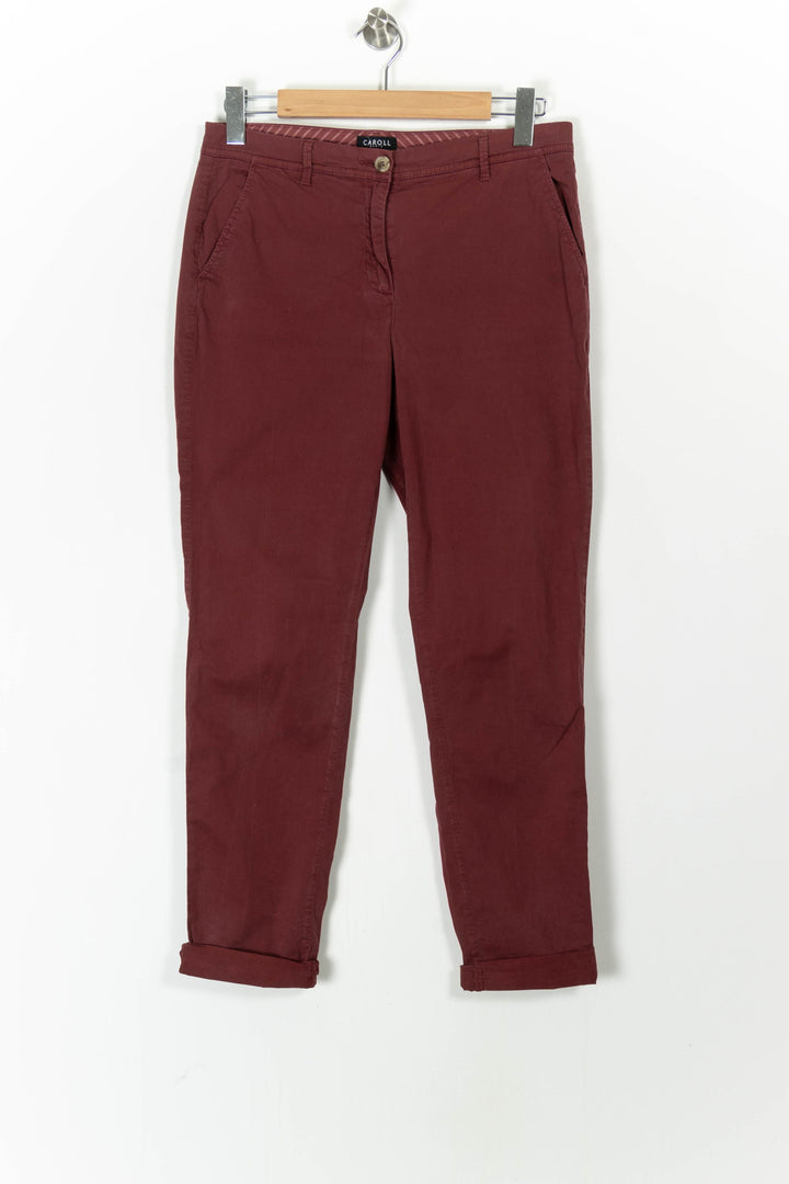Pantalon Bordeaux - Taille L/40 de la marque Caroll | PARAD105798 - Vendu par Paradigme - Image 2