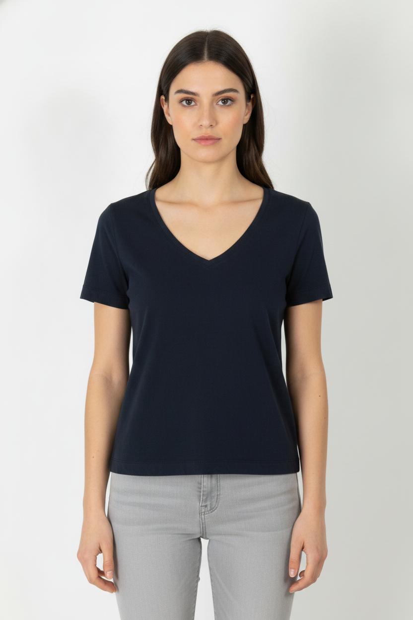 Tee-shirt Bleu - Taille M/38 de la marque La Fée Maraboutée | PARAD105799 - Vendu par Paradigme - Image 1