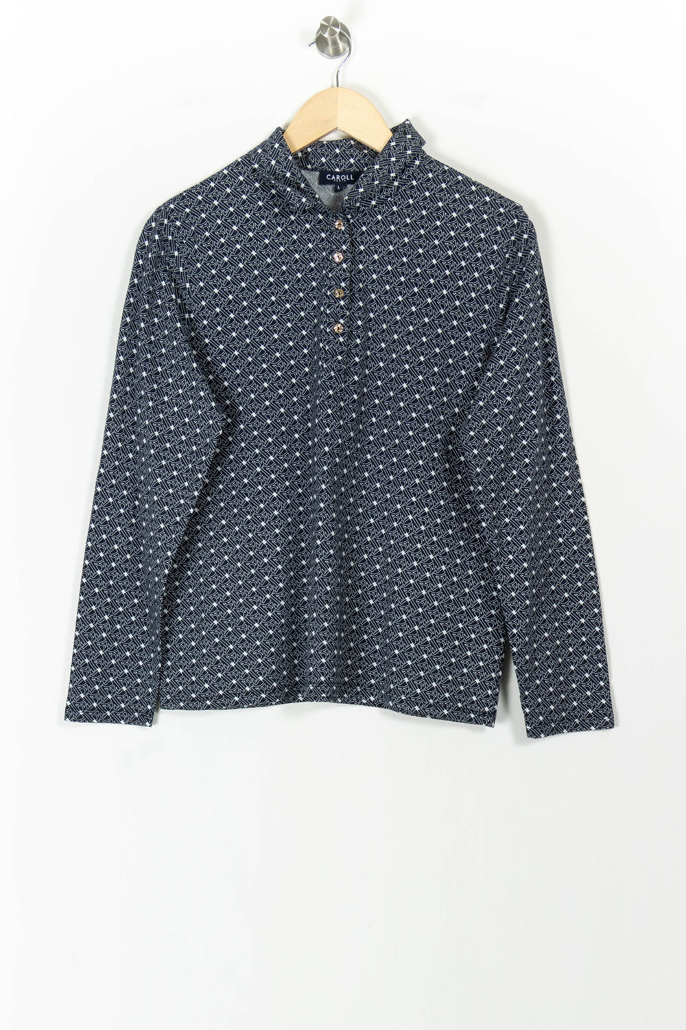Blouse Bleu et Blanc - Taille L/40 de la marque Caroll | PARAD105801 - Vendu par Paradigme - Image 2