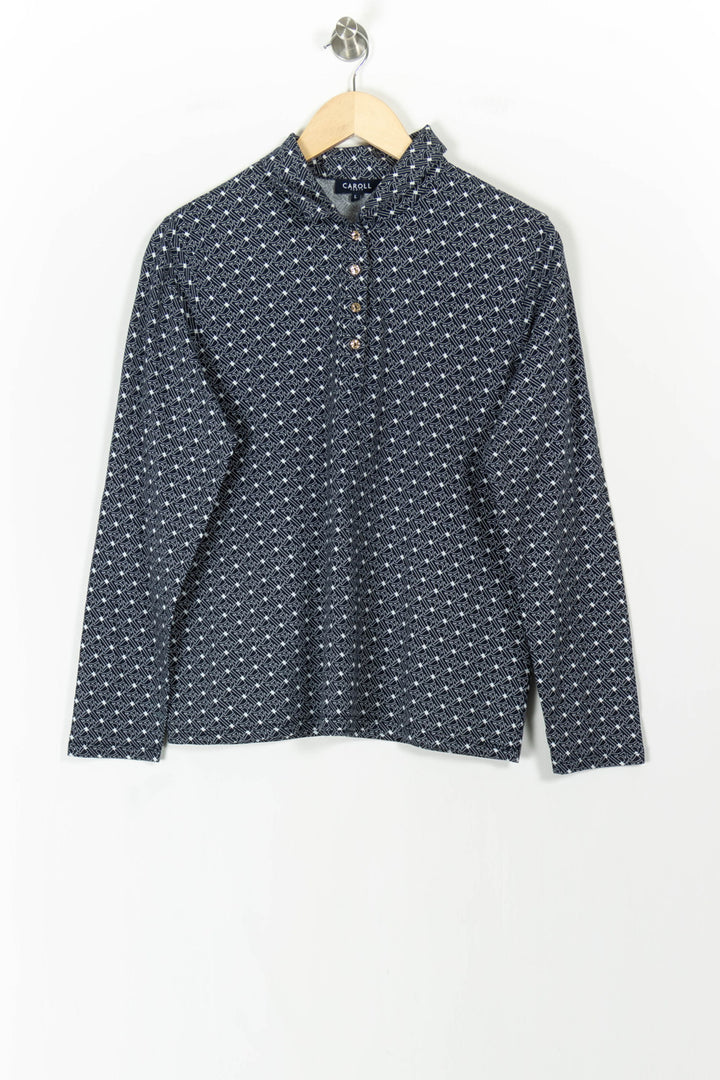 Blouse Bleu et Blanc - Taille L/40 de la marque Caroll | PARAD105801 - Vendu par Paradigme - Image 2