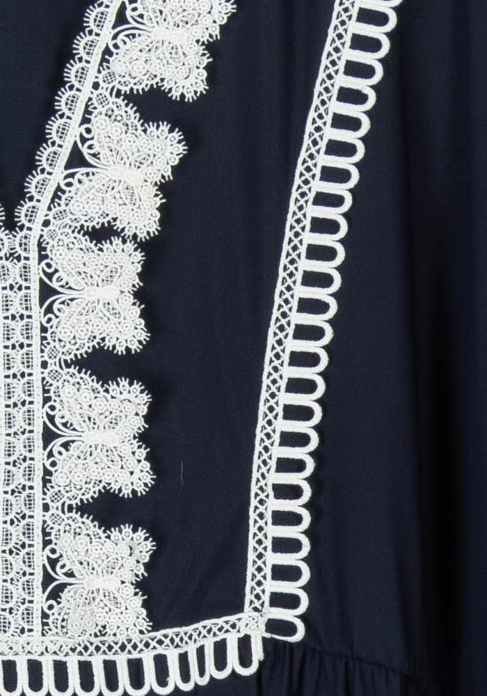 Robe Bleu et Blanc - Taille XXXL/46 de la marque Indies | PARAD105804 - Vendu par Paradigme - Image 3