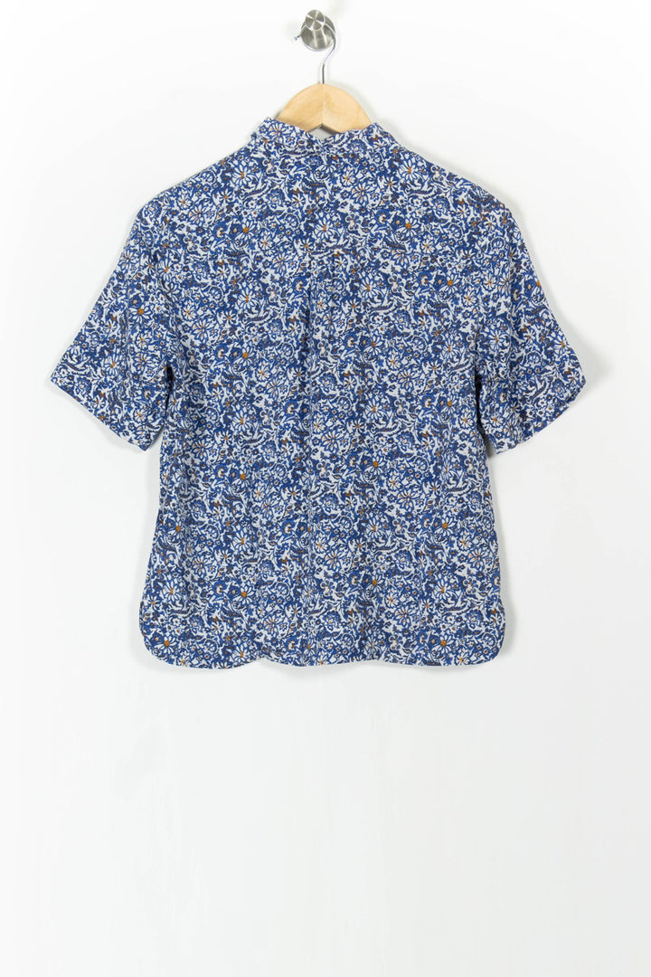 Chemisette Bleue et Blanche - Taille M/38 de la marque Caroll | PARAD105809 - Vendu par Paradigme - Image 4
