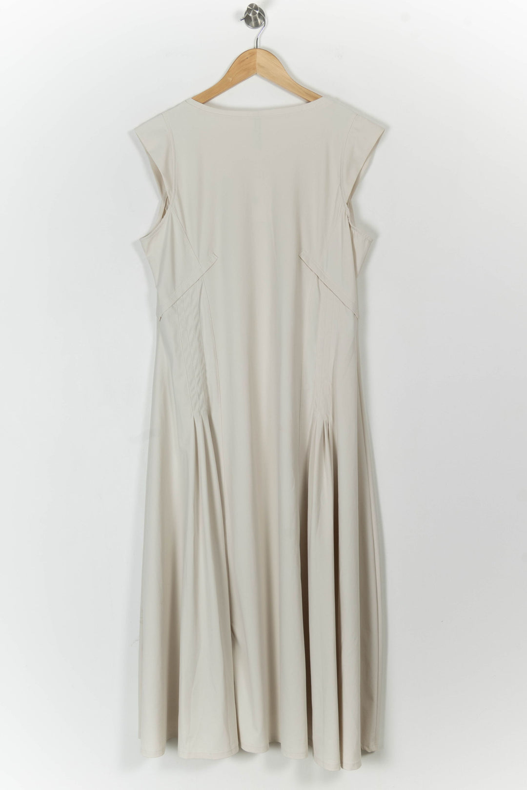 Robe Midi Beige - Taille XXXL/46 de la marque Indies | PARAD105810 - Vendu par Paradigme - Image 4