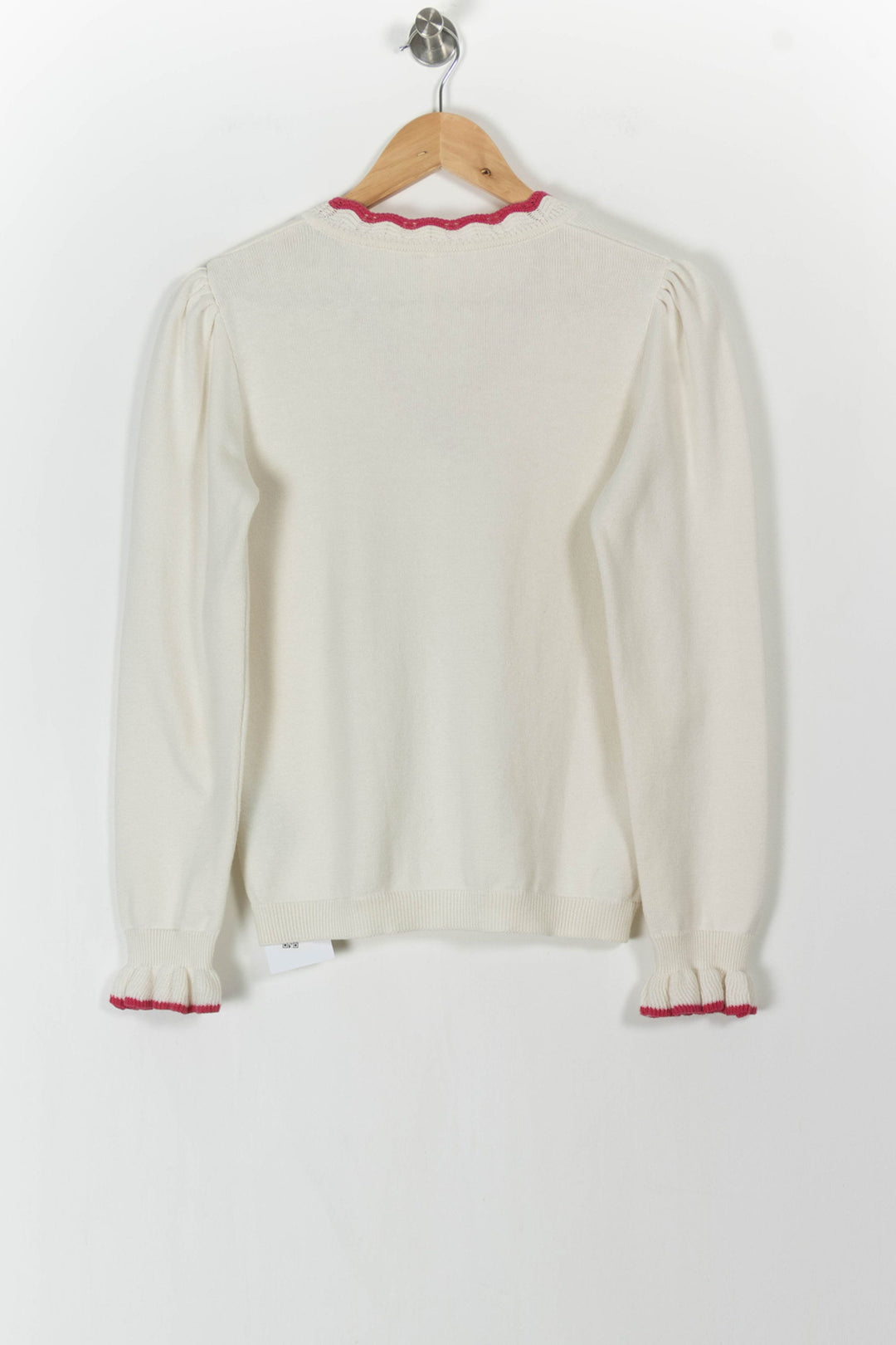 Cardigan Beige et Rouge - Taille M/38 de la marque I.Code | PARAD105811 - Vendu par Paradigme - Image 4