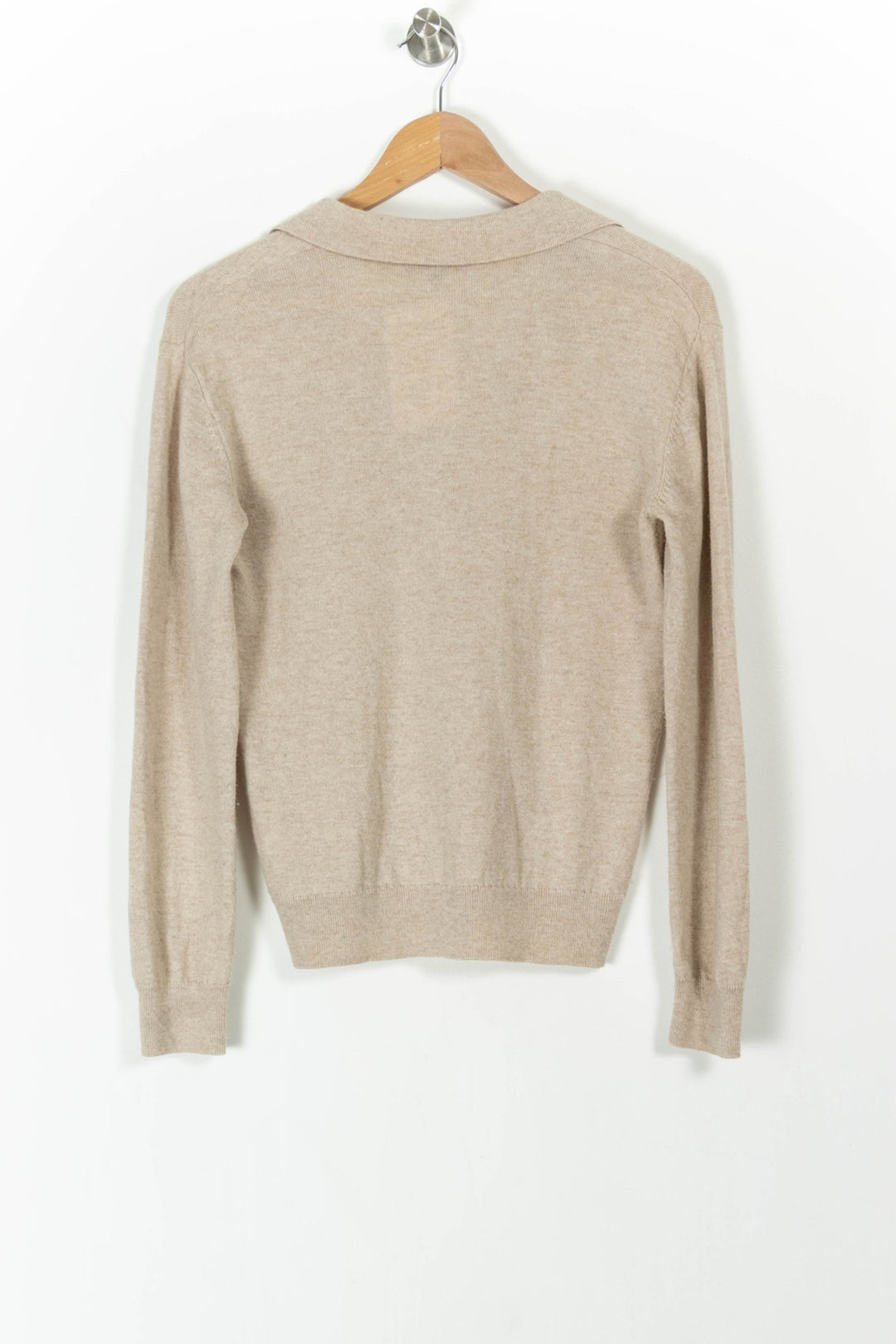 Pull Col Polo Beige - Taille S/36 de la marque Caroll | PARAD105813 - Vendu par Paradigme - Image 4