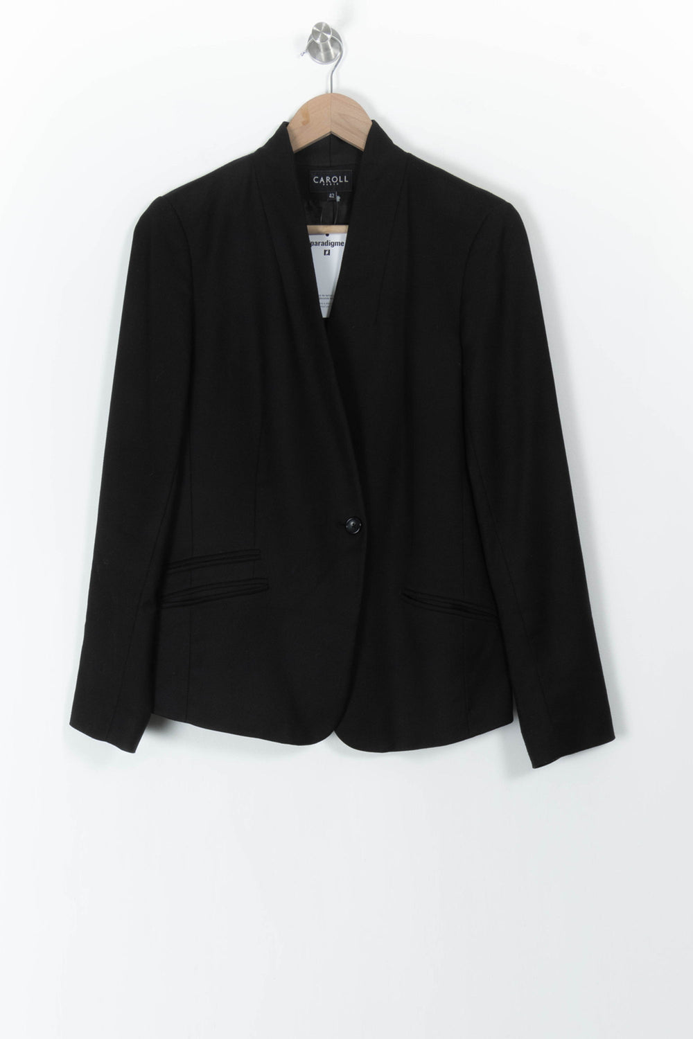 Blazer Noir - Taille XL/42 de la marque Caroll | PARAD105814 - Vendu par Paradigme - Image 2