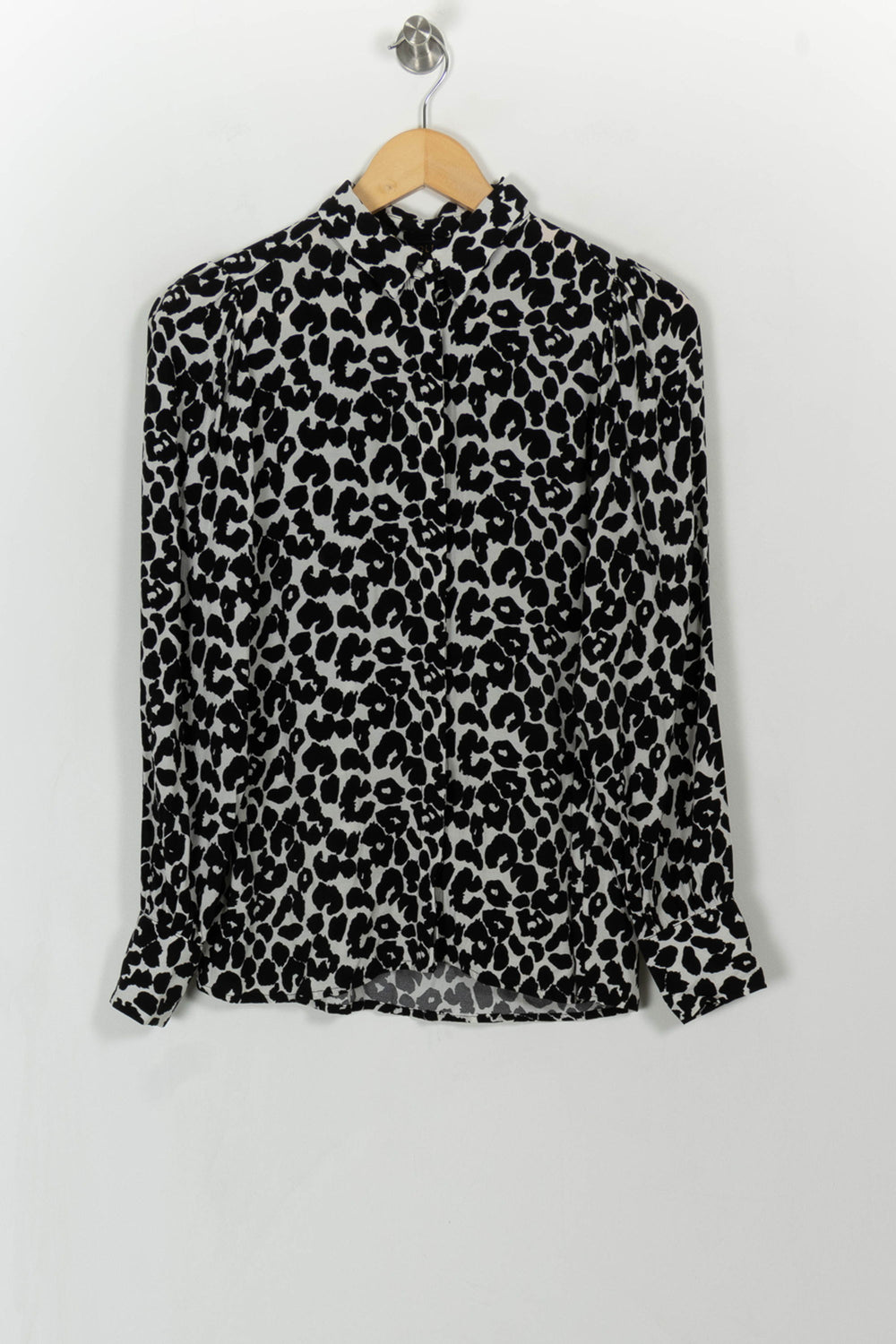 Chemise Blanche et Noire - Taille S/36 de la marque Caroll | PARAD105816 - Vendu par Paradigme - Image 2