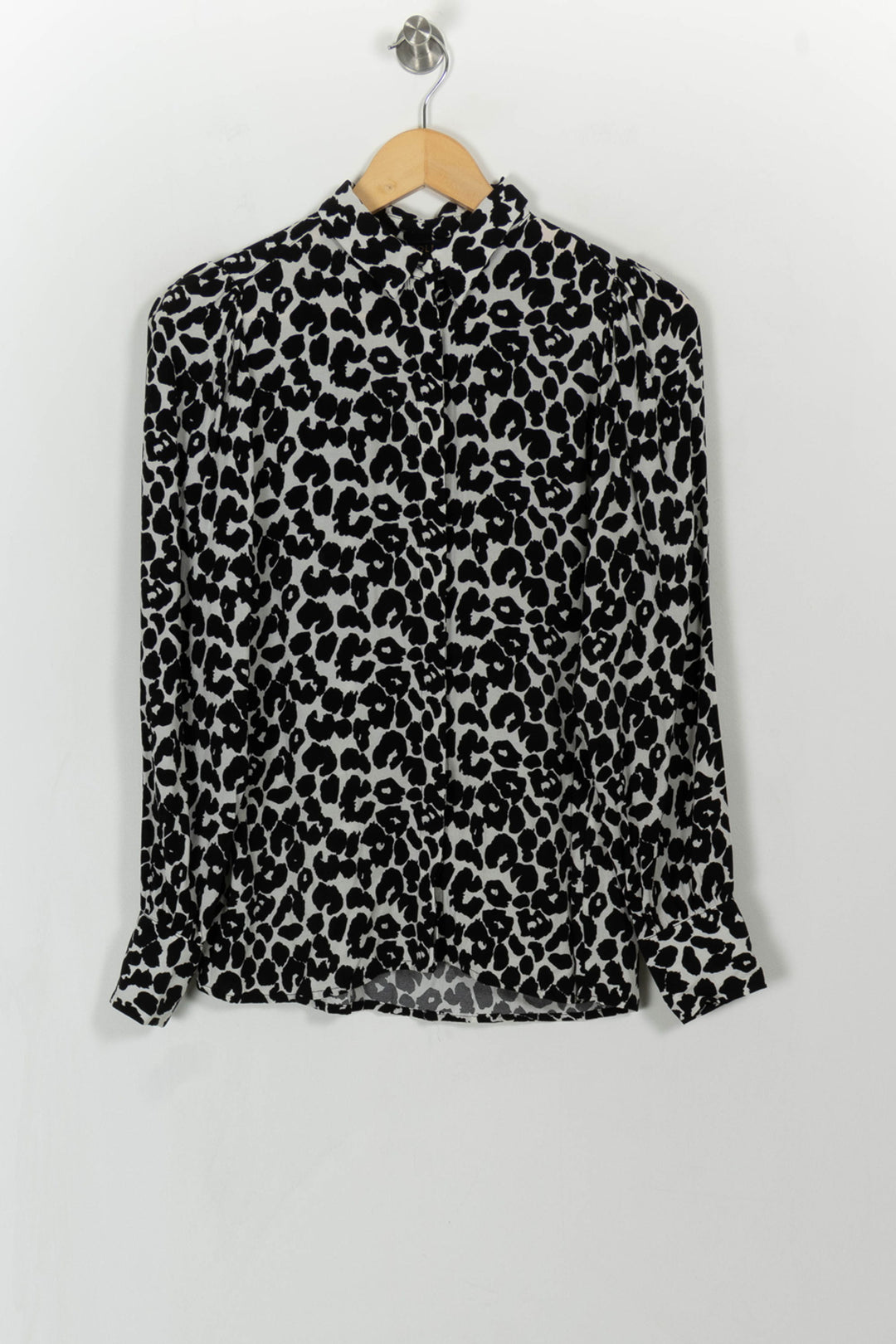 Chemise Blanche et Noire - Taille S/36 de la marque Caroll | PARAD105816 - Vendu par Paradigme - Image 2