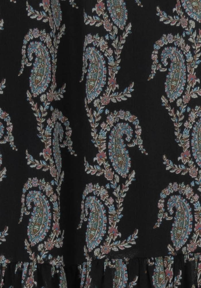 Jupe Longue Noire et Grise - Taille M/38 de la marque Claudie Pierlot | PARAD105835 - Vendu par Paradigme - Image 3