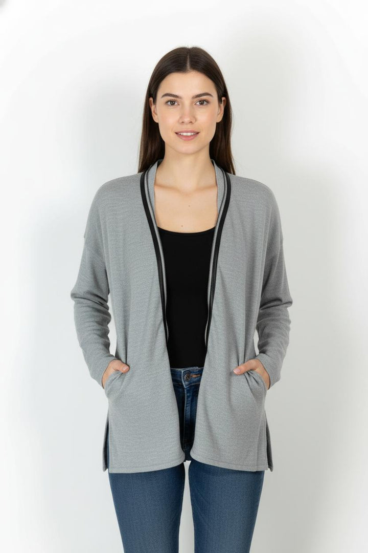 Cardigan Gris - Taille T.U. de la marque IKKS | PARAD105839 - Vendu par Paradigme - Image 1