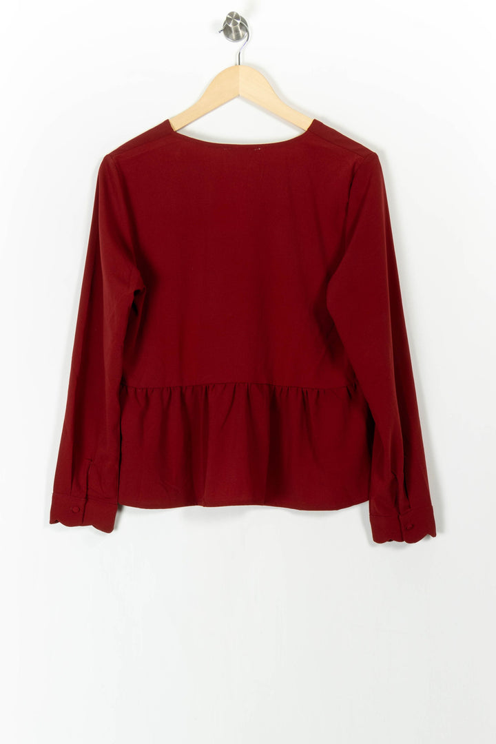 Blouse Bordeaux - Taille L/40 de la marque Grace & Mila | PARAD105840 - Vendu par Paradigme - Image 4