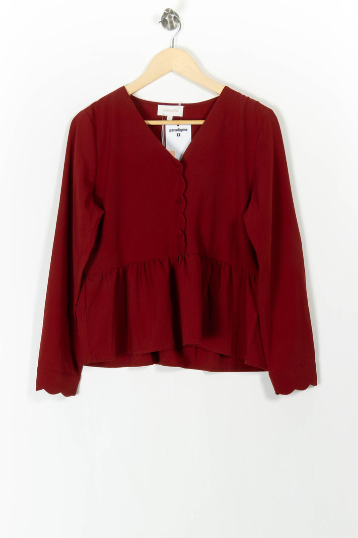 Blouse Bordeaux - Taille L/40 de la marque Grace & Mila | PARAD105840 - Vendu par Paradigme - Image 2
