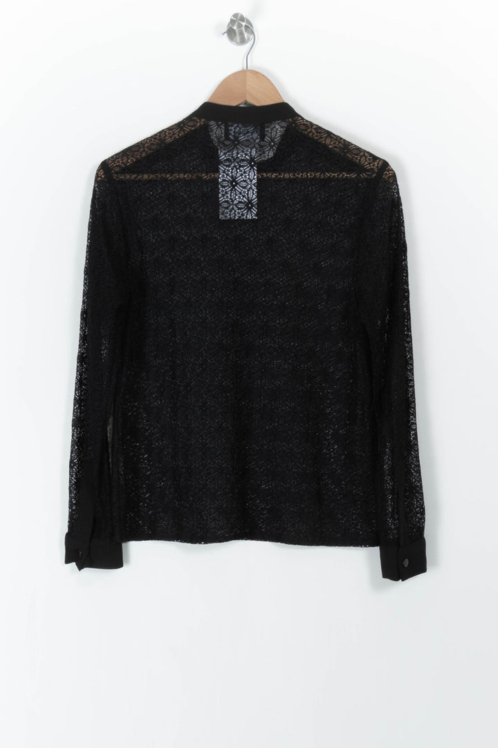 Chemise Noire - Taille S/36 de la marque The Kooples | PARAD105845 - Vendu par Paradigme - Image 4
