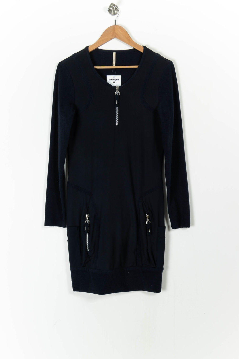 Robe Courte Bleue - Taille L/40 de la marque Indies | PARAD105846 - Vendu par Paradigme - Image 2