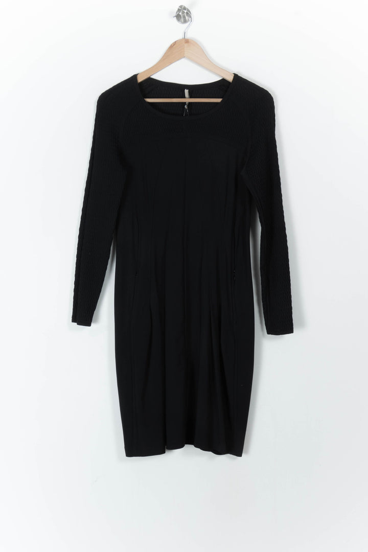 Robe Longue Noire - Taille M/38 de la marque Indies | PARAD105848 - Vendu par Paradigme - Image 2