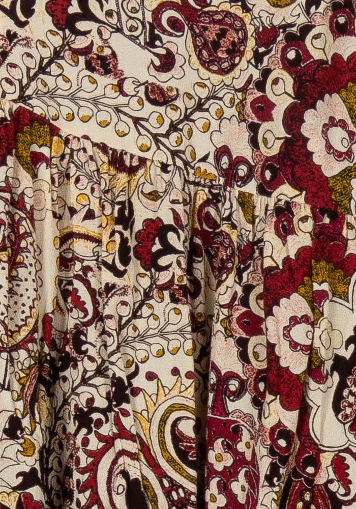 Blouse Beige et Bordeaux - Taille M/38 de la marque ba&sh | PARAD105863 - Vendu par Paradigme - Image 3