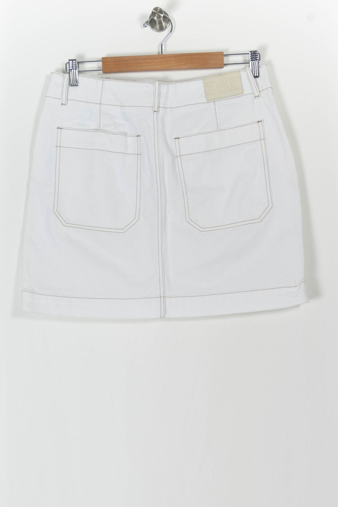 Jupe en Jean Blanche - Taille L/40 de la marque Closed | PARAD105864 - Vendu par Paradigme - Image 4