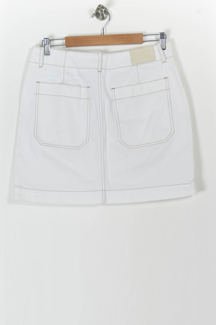 Jupe en Jean Blanche - Taille L/40 de la marque Closed | PARAD105864 - Vendu par Paradigme - Image 4