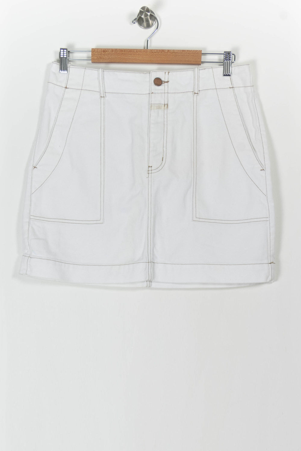 Jupe en Jean Blanche - Taille L/40 de la marque Closed | PARAD105864 - Vendu par Paradigme - Image 2