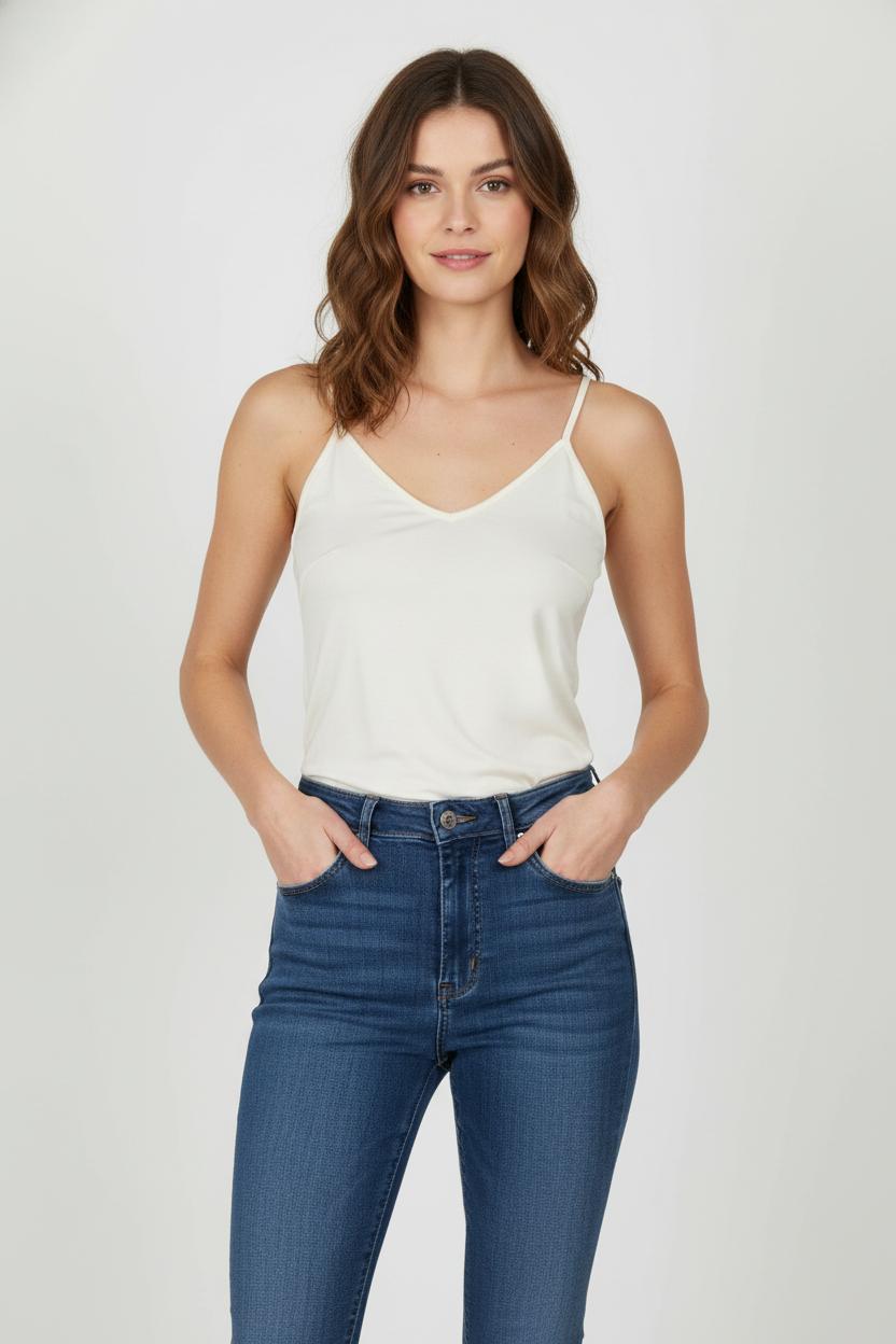 Débardeur Beige - Taille M/38 de la marque Derhy | PARAD105867 - Vendu par Paradigme - Image 1