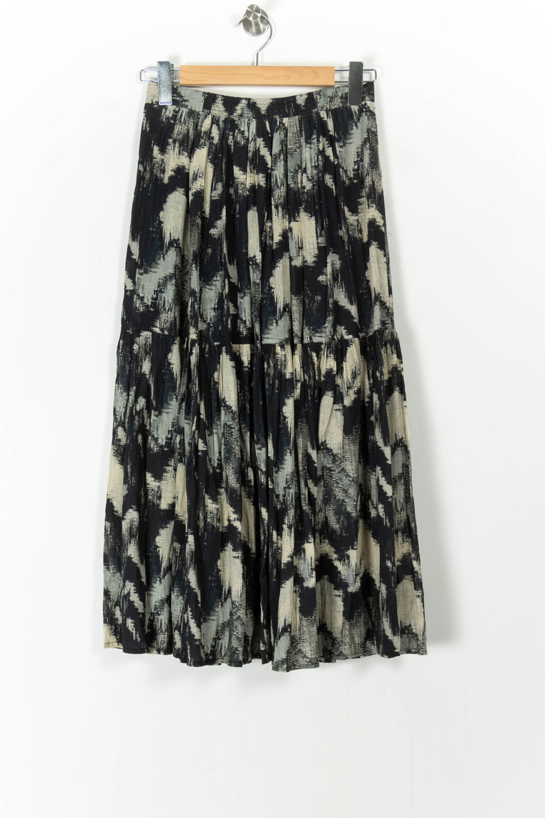 Jupe Longue Noire et Beige - Taille S/36 de la marque ba&sh | PARAD105870 - Vendu par Paradigme - Image 4