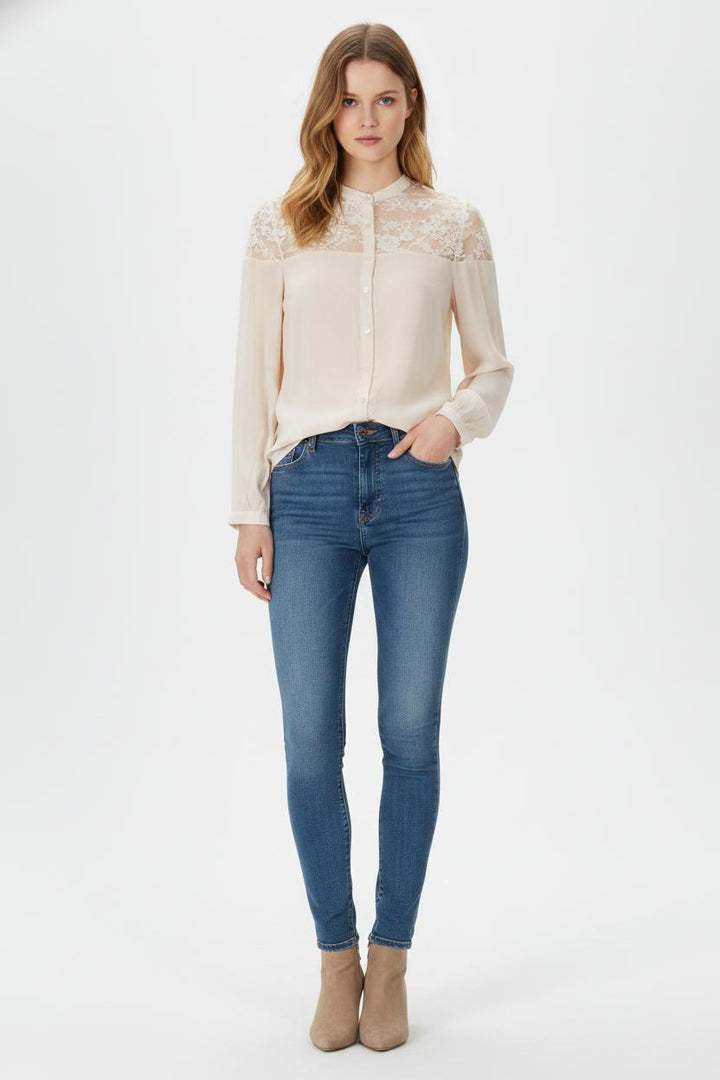 Chemise Rose et Blanche - Taille M/38 de la marque La Redoute Collections | PARAD105878 - Vendu par Paradigme - Image 1