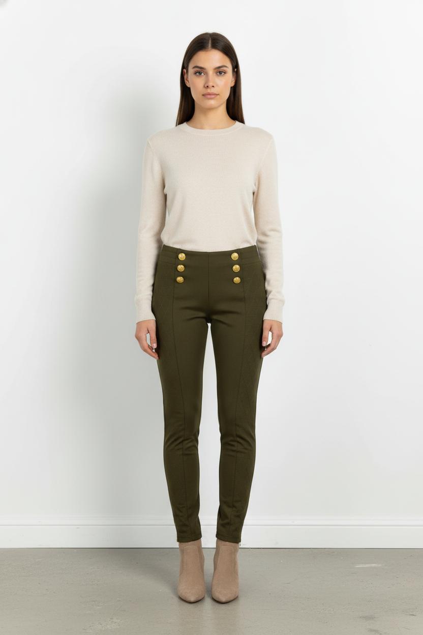 Pantalon Slim Vert - Taille S/36 de la marque The Kooples - Sport | PARAD105881 - Vendu par Paradigme - Image 1