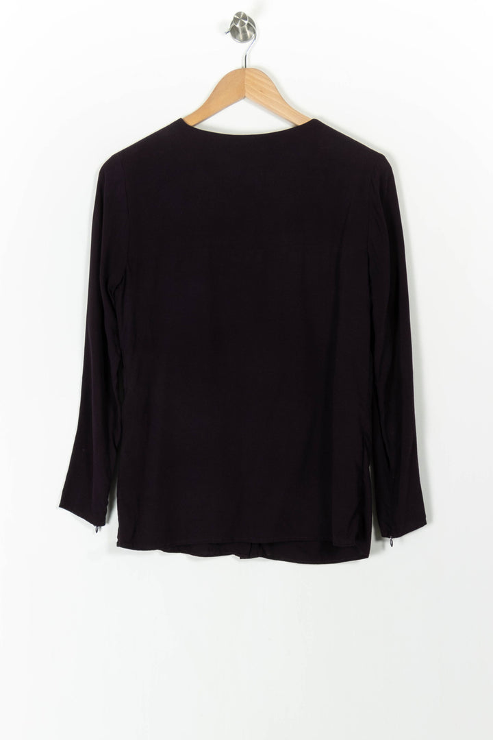 Blouse Bordeaux - Taille M/38 de la marque Longchamp | PARAD105882 - Vendu par Paradigme - Image 4