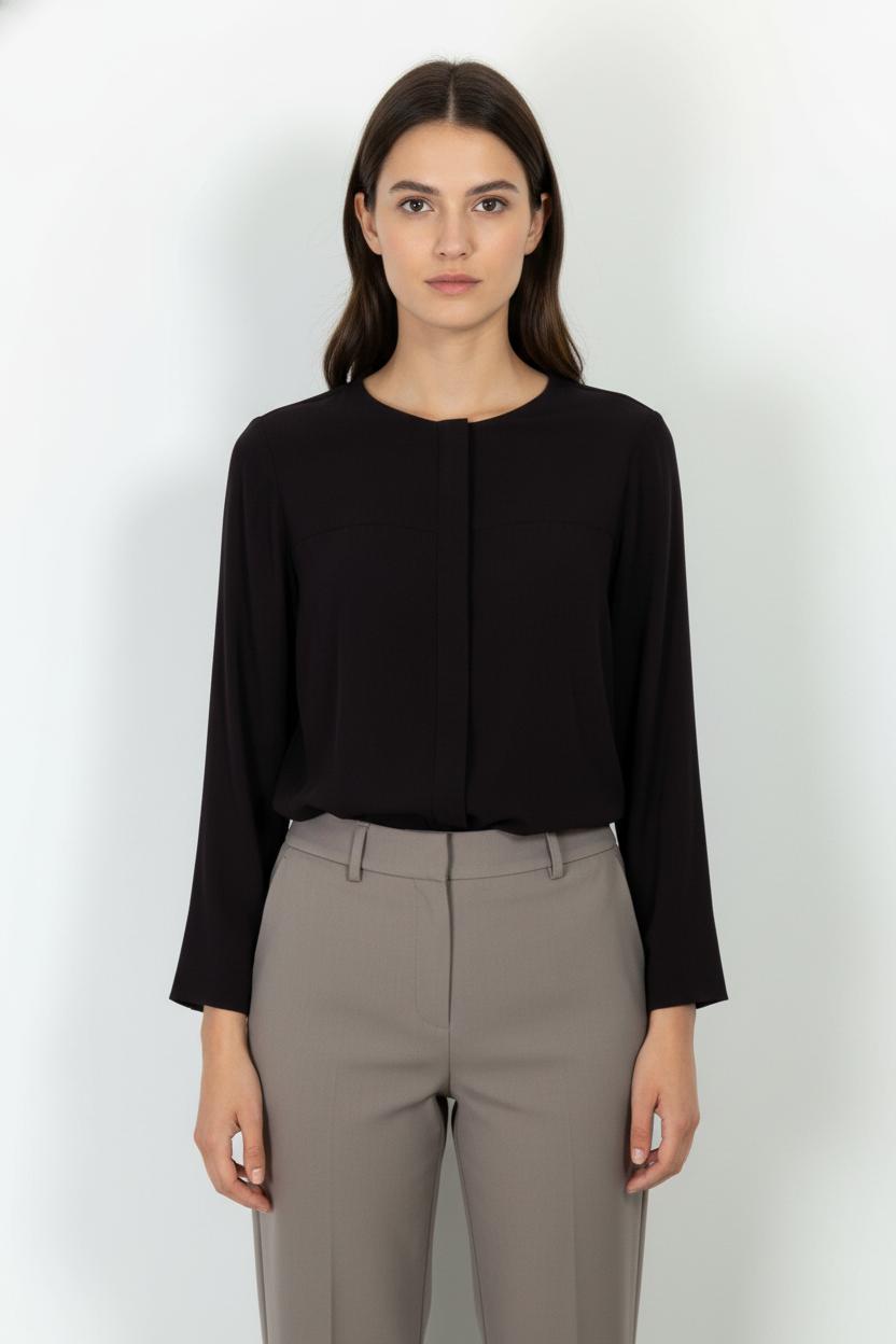 Blouse Bordeaux - Taille M/38 de la marque Longchamp | PARAD105882 - Vendu par Paradigme - Image 1