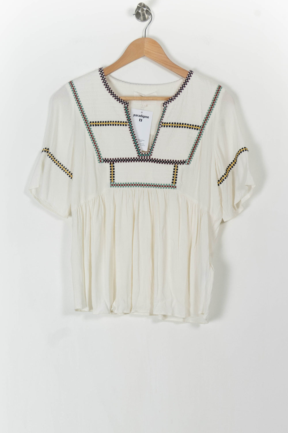 Blouse Blanche - Taille S/36 de la marque ba&sh | PARAD105887 - Vendu par Paradigme - Image 2